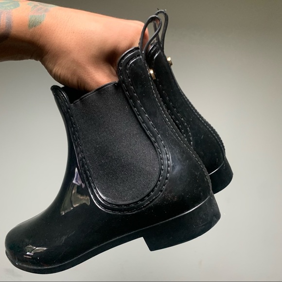 Catherine Malandrino Glossy Gold Studded Boots - Picture 3 of 10